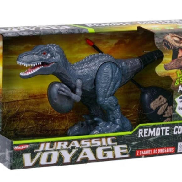 Jurassic Voyage Full Action Dinosaur  RC Remote  🆕📦⌚🏃🏻💨⚡🚚 - Picture 1 of 16